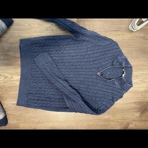 Denver Hayes 1/4 Zip Cable Knit Size L